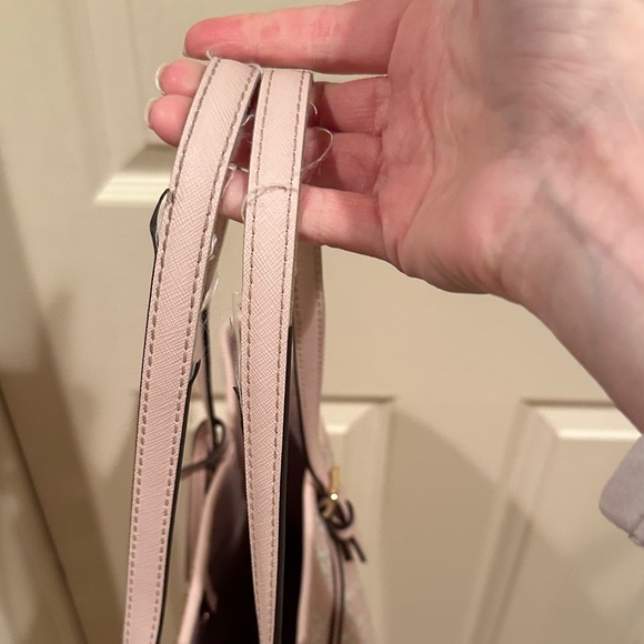 Michael Kors Light Pink Signature Tote - Picture 6 of 8